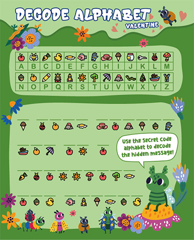 昆虫 DECODE ALPHABET 游戏卡片玩法面