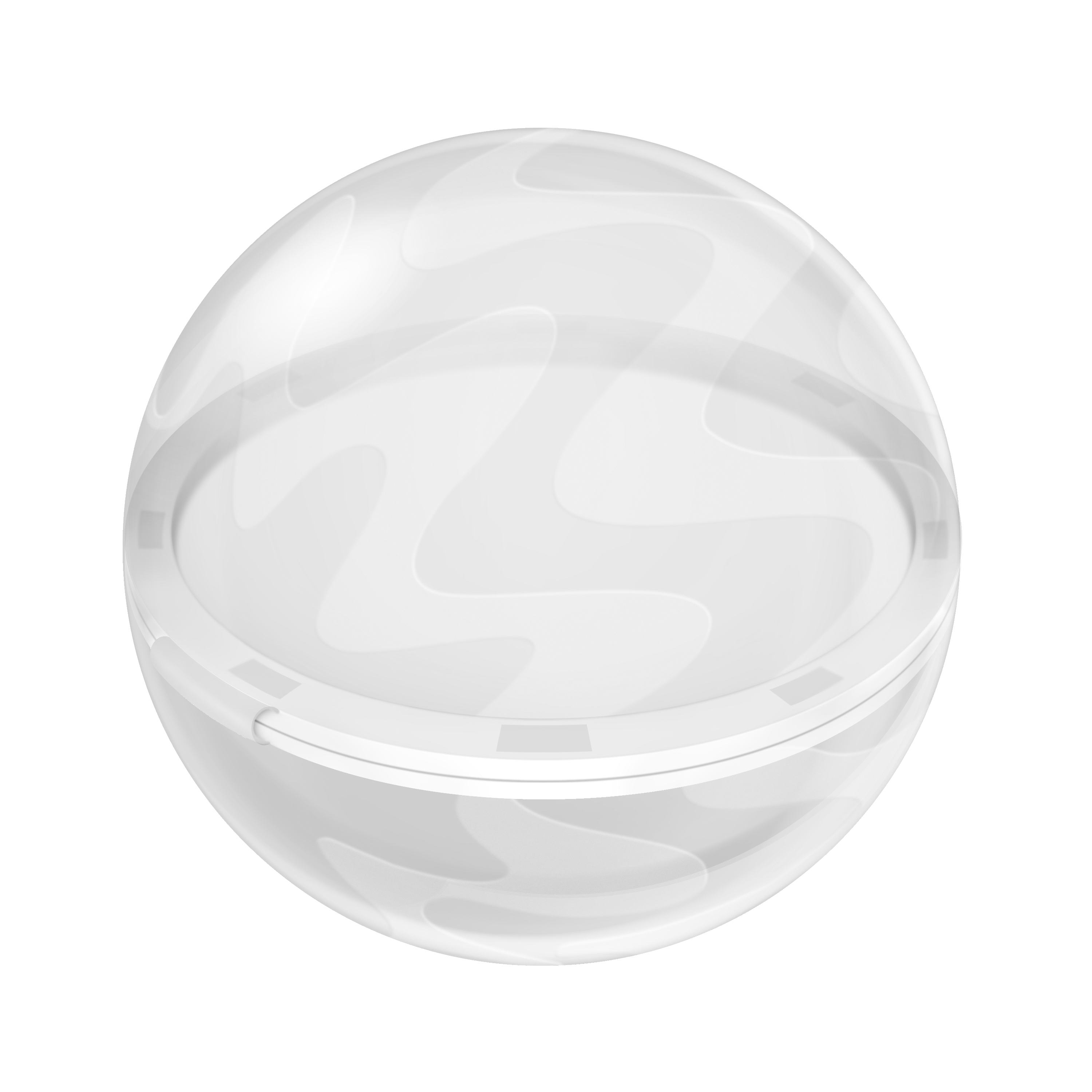 White reusable silicone water ball